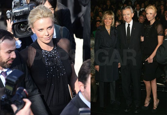 Photos of Charlize Theron at the Christian Dior Show During 2009 Paris Fall Fashion Week