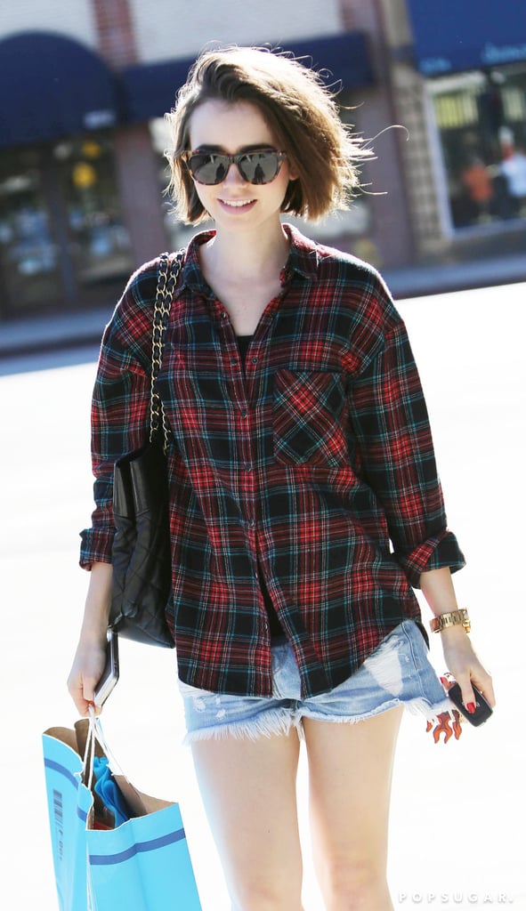 Lily Collins made a shopping trip in LA on Tuesday.