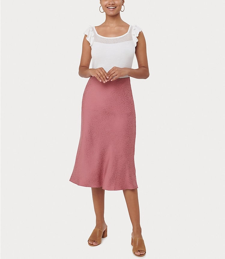 Loft Pull On Midi Skirt