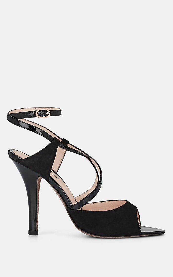 Repetto Dita Suede & Patent Leather Sandals