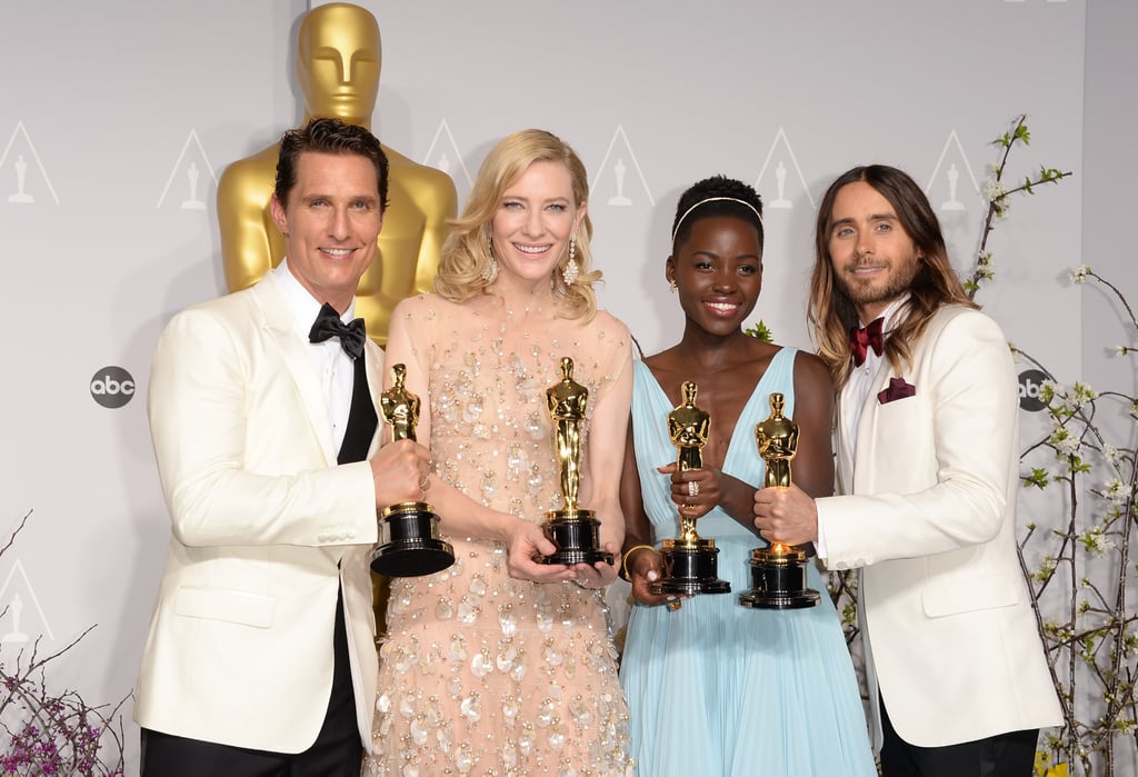 McConaughey, Blanchett, Nyong'o, and Leto had a picture-perfect moment.