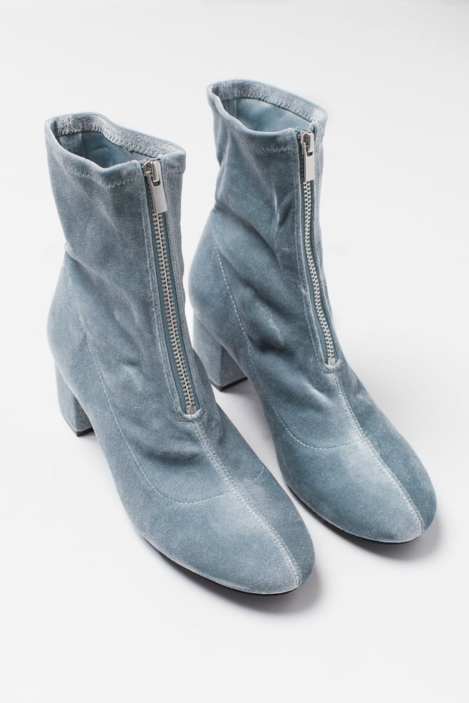 H&M Sock Boots Turquoise