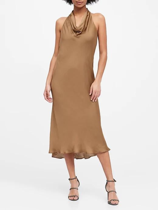 Satin Cowl-Neck Slip Dress | The Best ...