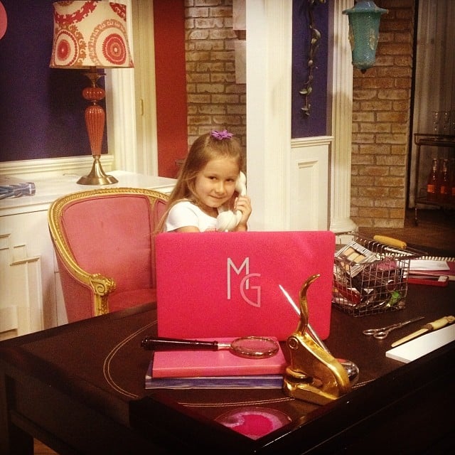 Stella McDermott hijacked the set of her mom Tori Spelling's new show.
Source: Instagram user torispelling