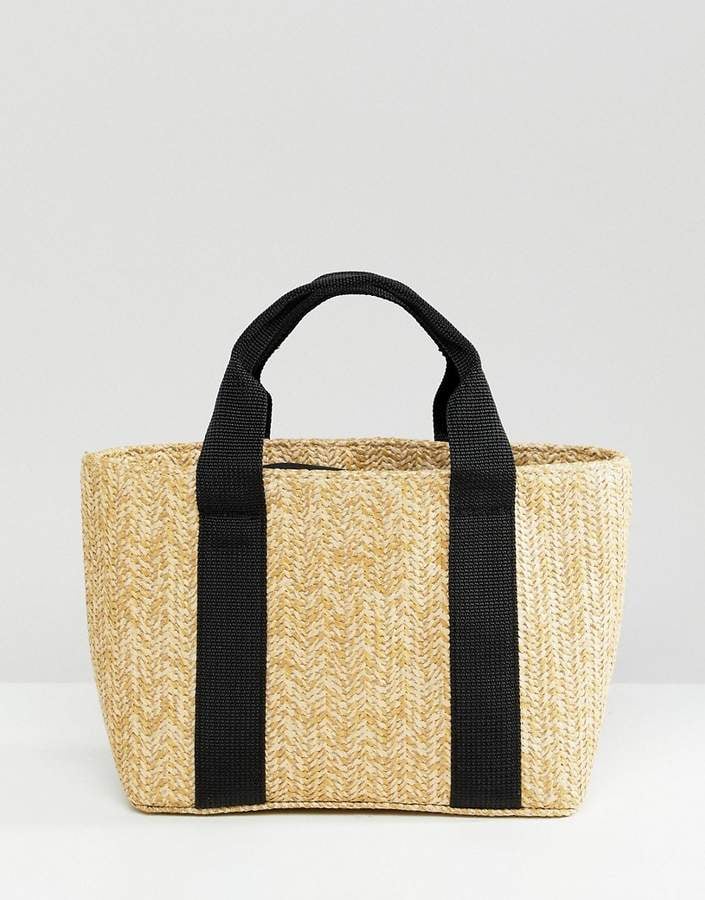 Mini Structured Straw Bag