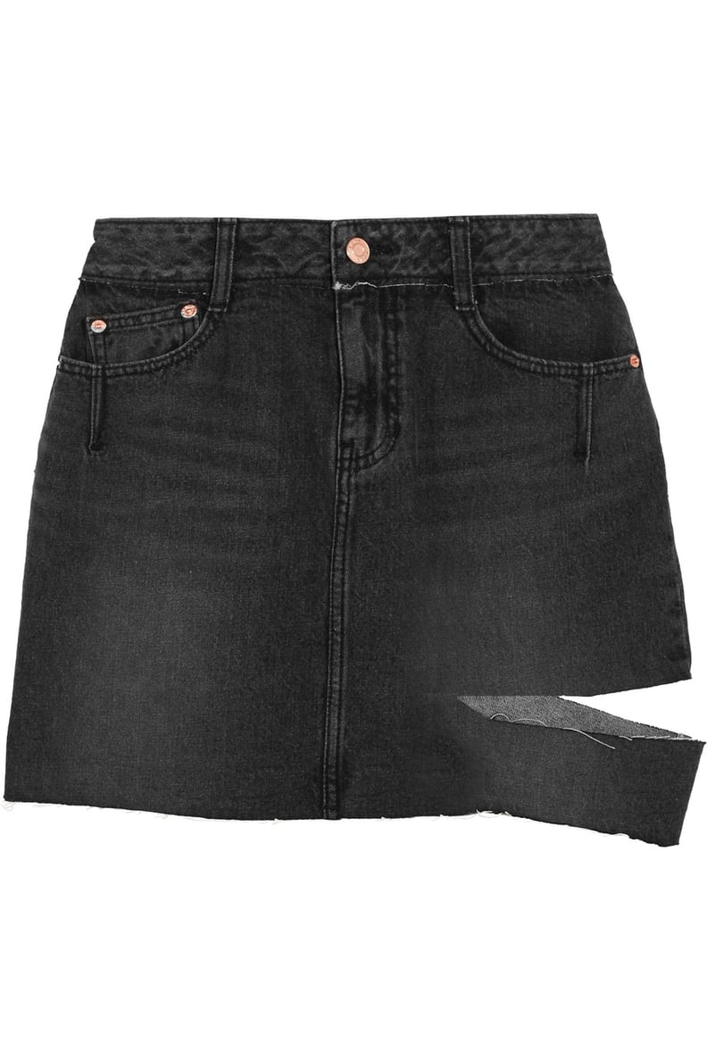 Sjyp Denim Mini Skirt