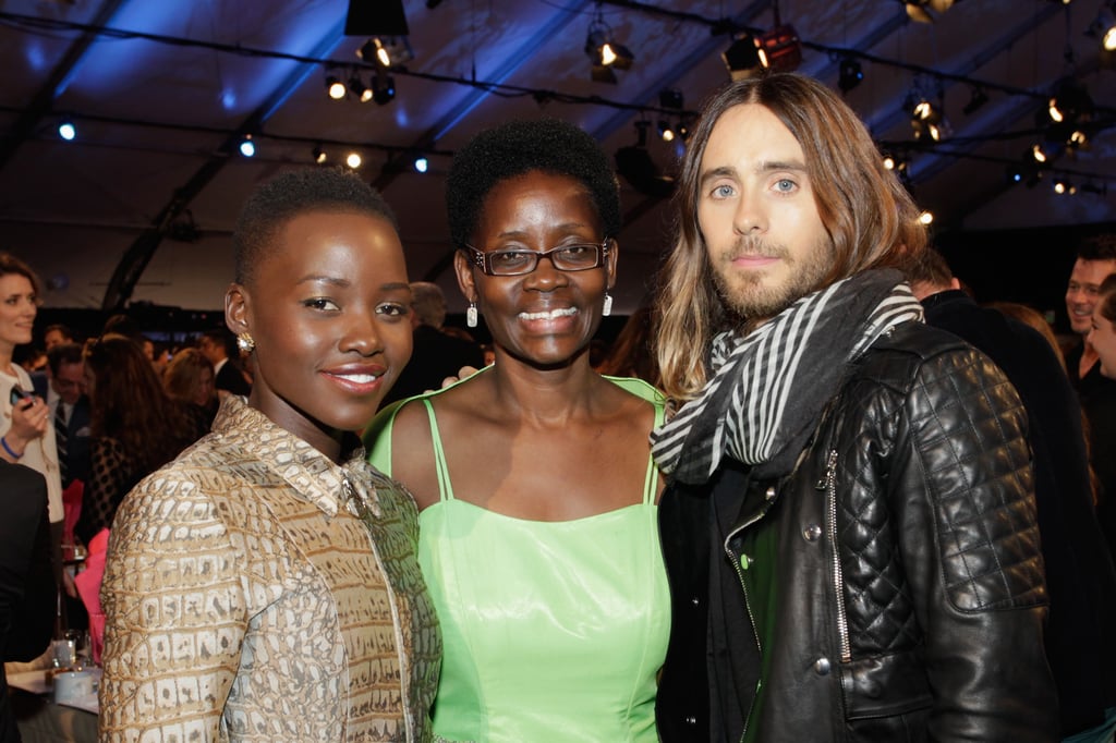 Jared took a photo with Lupita and her mother, Dorothy!