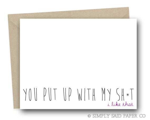 You Put Up With My Sh*t