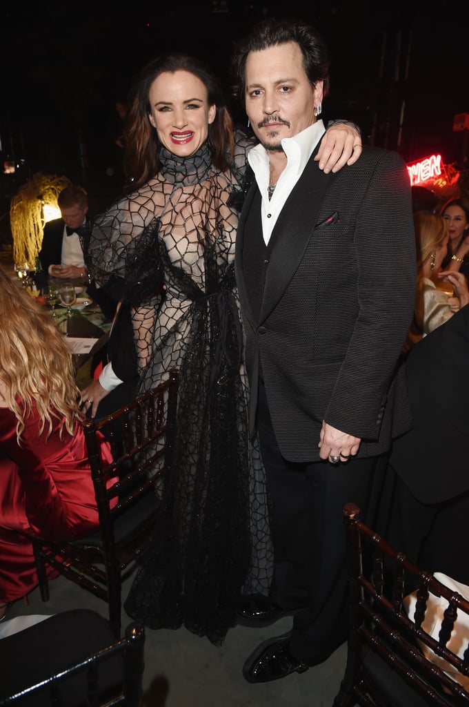 Johnny Depp and Juliette Lewis at Art of Elysium Gala 2016