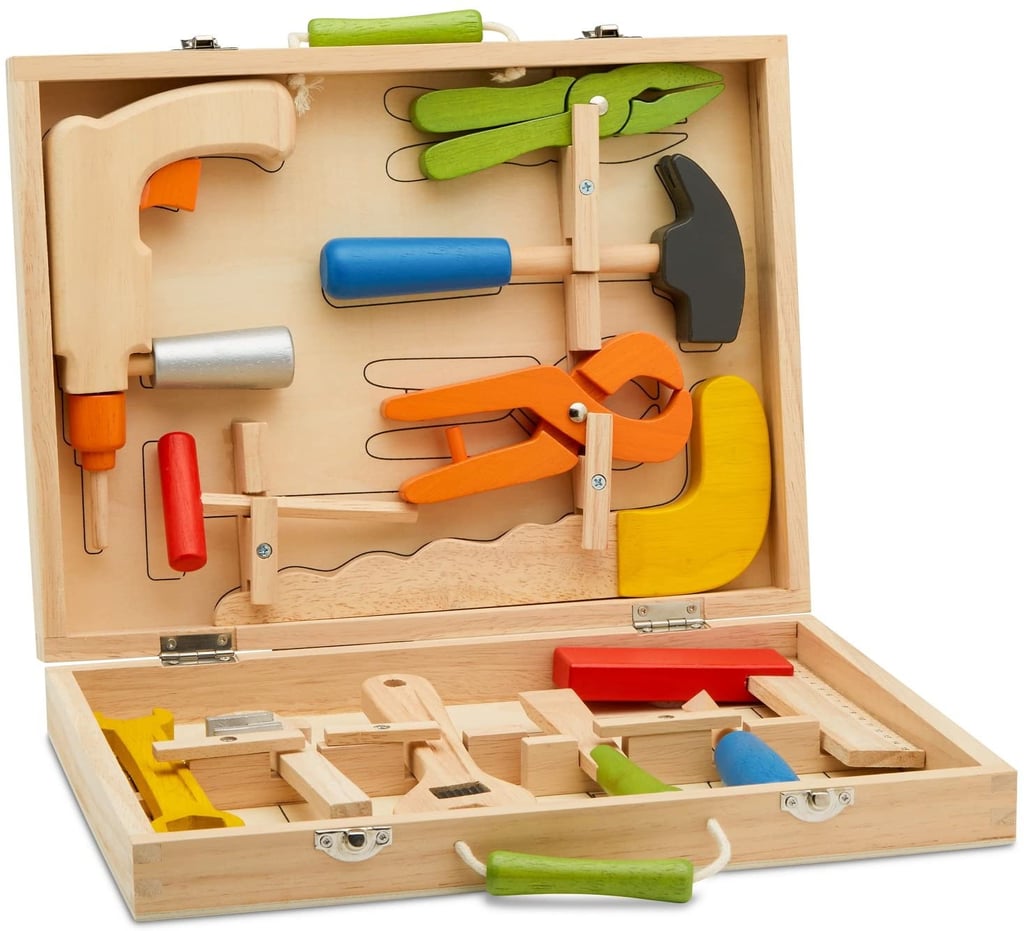 Top Race 10 Piece Solid Wood Tool Box | 30 Educational Montessori Toys ...