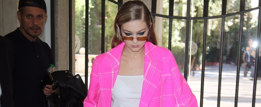 Gigi Hadid Pink Fendi Suit