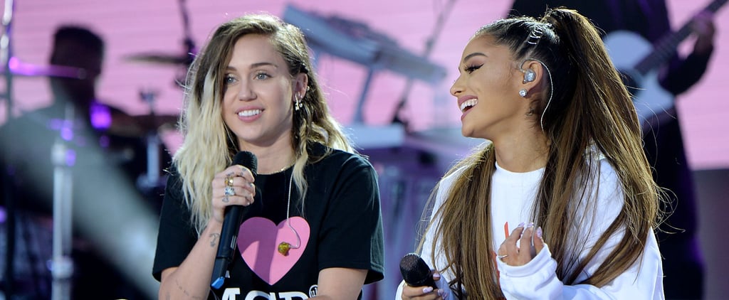 Miley Cyrus Reacts to Beauty Package From Ariana Grande