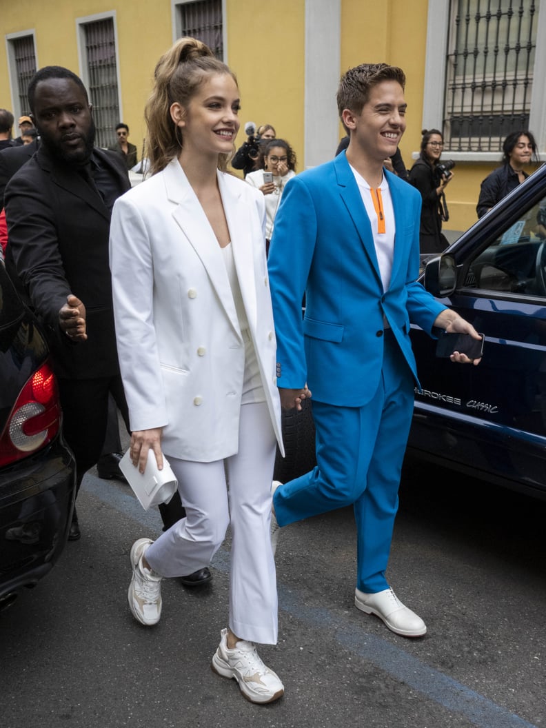 Barbara Palvin and Dylan Sprouse at Milan Fashion Week