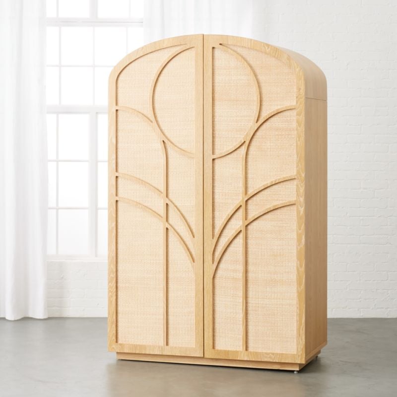 Gracia Cane and Wood Wardrobe