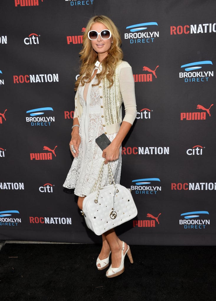 Paris Hilton looked better than ever at the Roc Nation and Three Six Zero brunch.