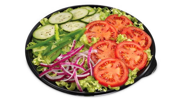 Image result for Black Bean Soup and Veggie Delight Salad from subway