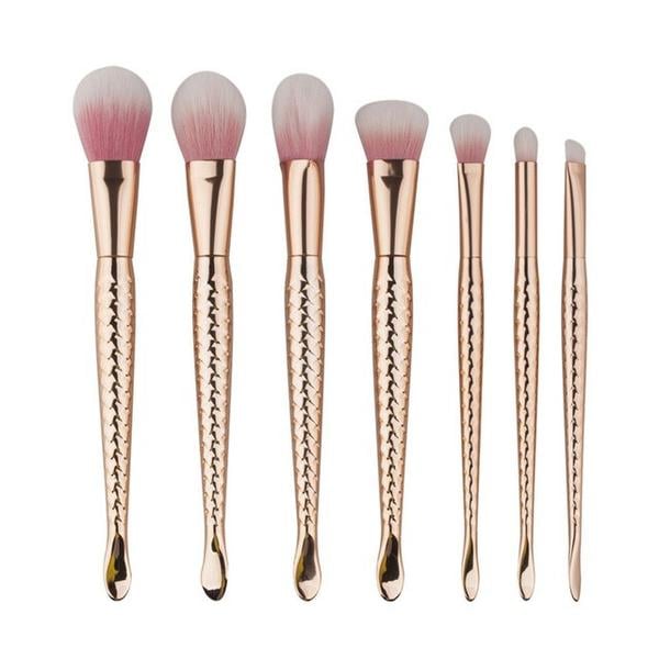 Mermaid Tail Brush Set Gold