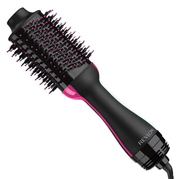 Revlon One-Step Hair Dryer and Volumizer Hot Air Brush, Black Blow Dryer