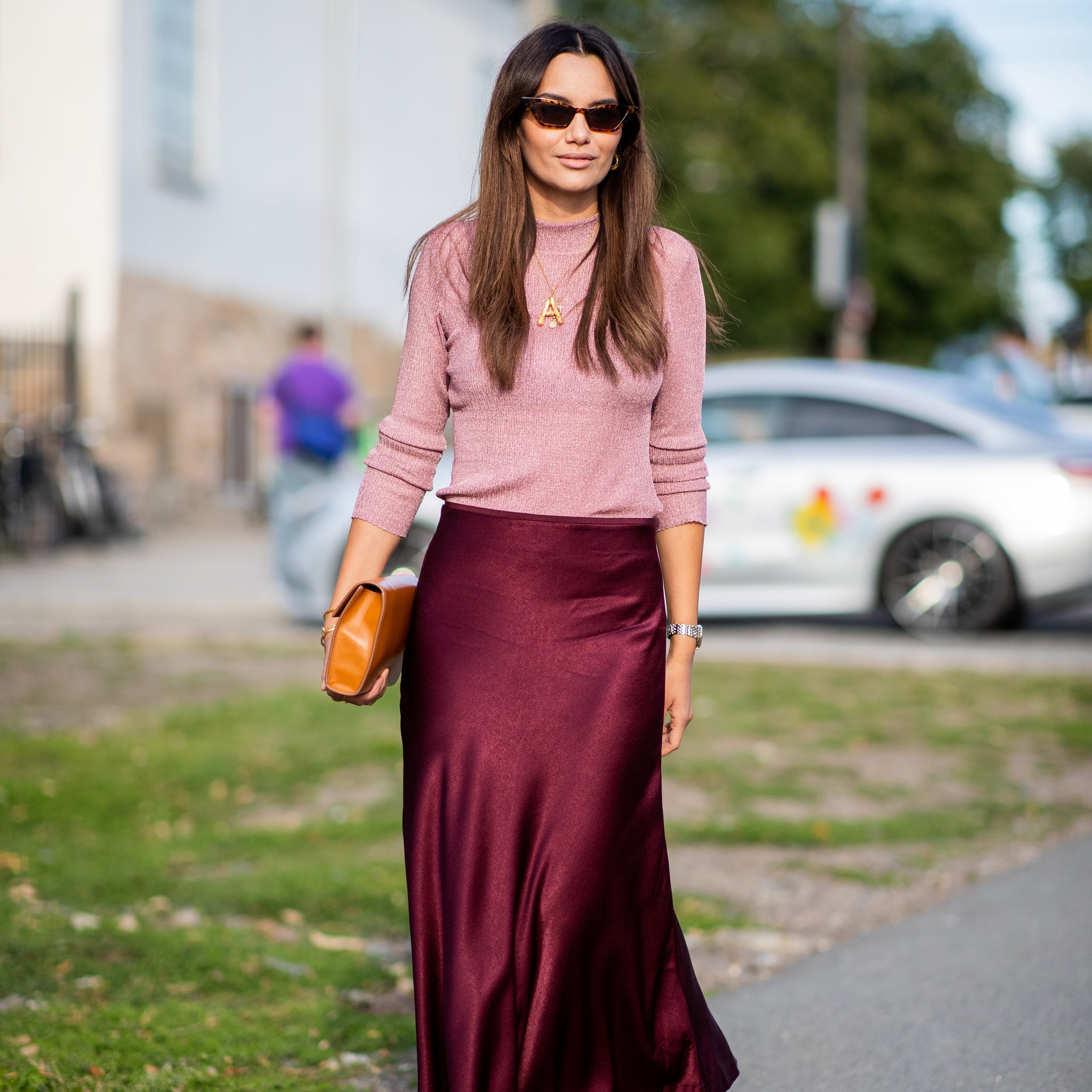How To Wear Pink And Burgundy Like A Fashion Girl Popsugar Fashion
