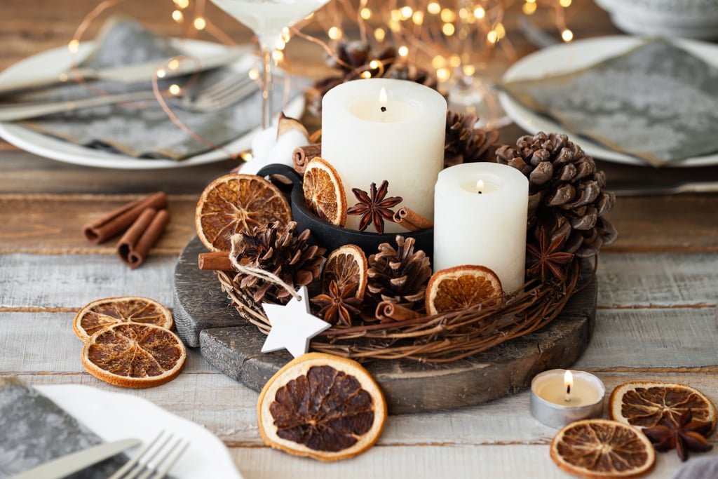 Holiday Zoom Background: Rustic Tablescape