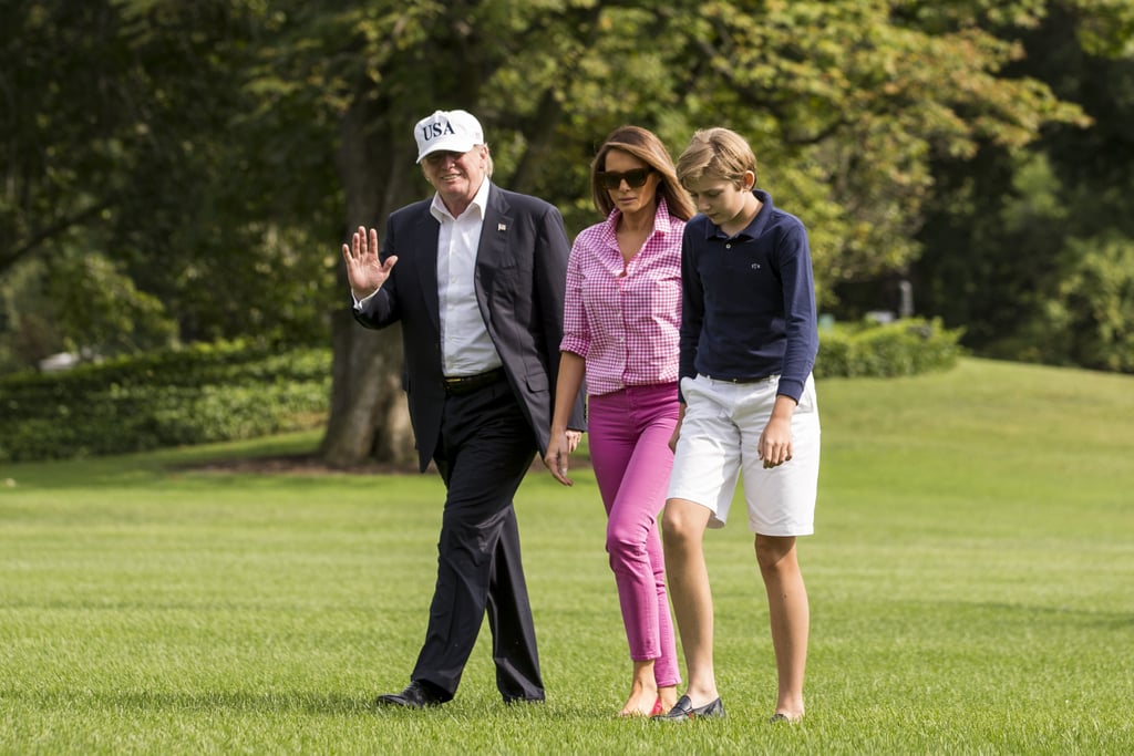 Melania Trump Pink Outfit August 2017