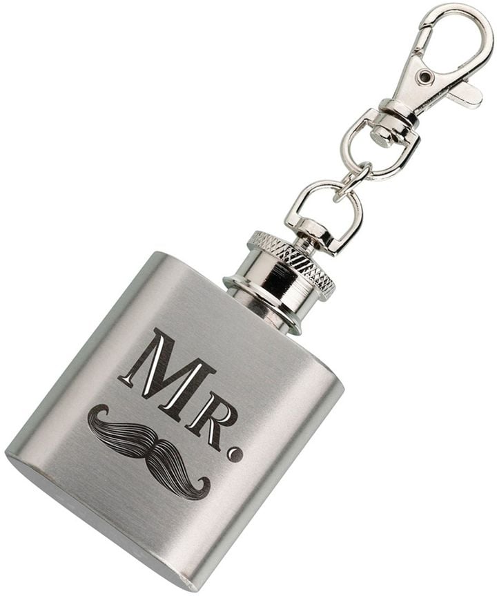 Lillian Rose  Mr. Mustache Mini Flask