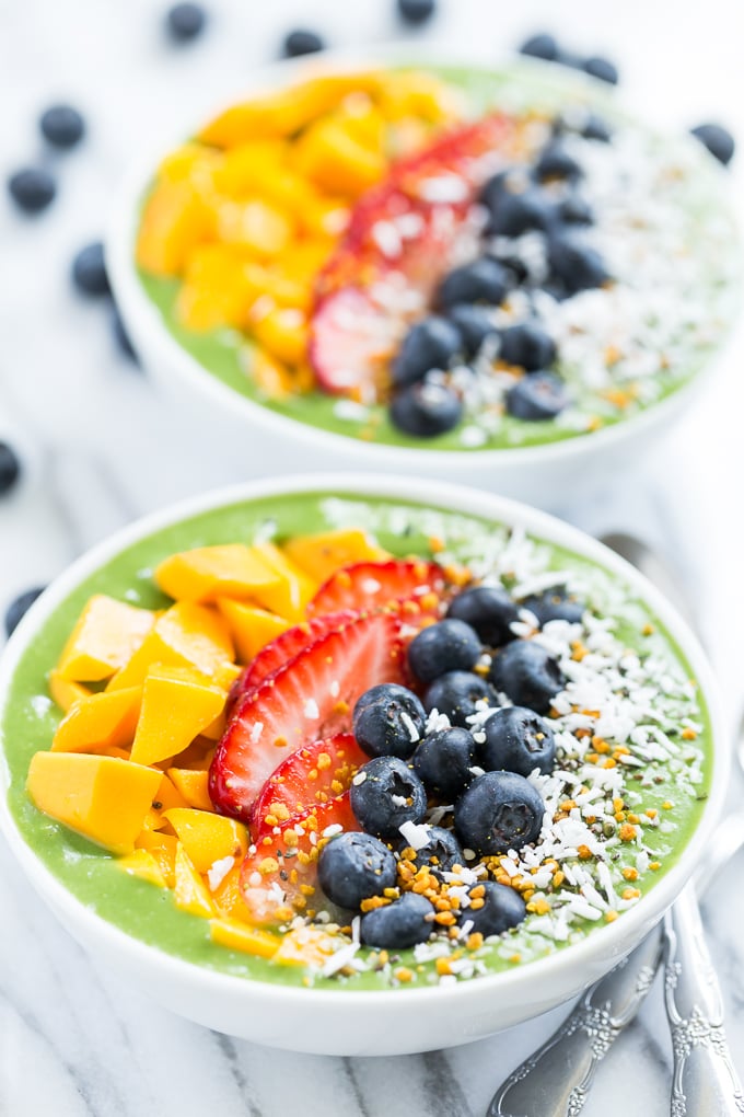Green Smoothie Breakfast Bowls