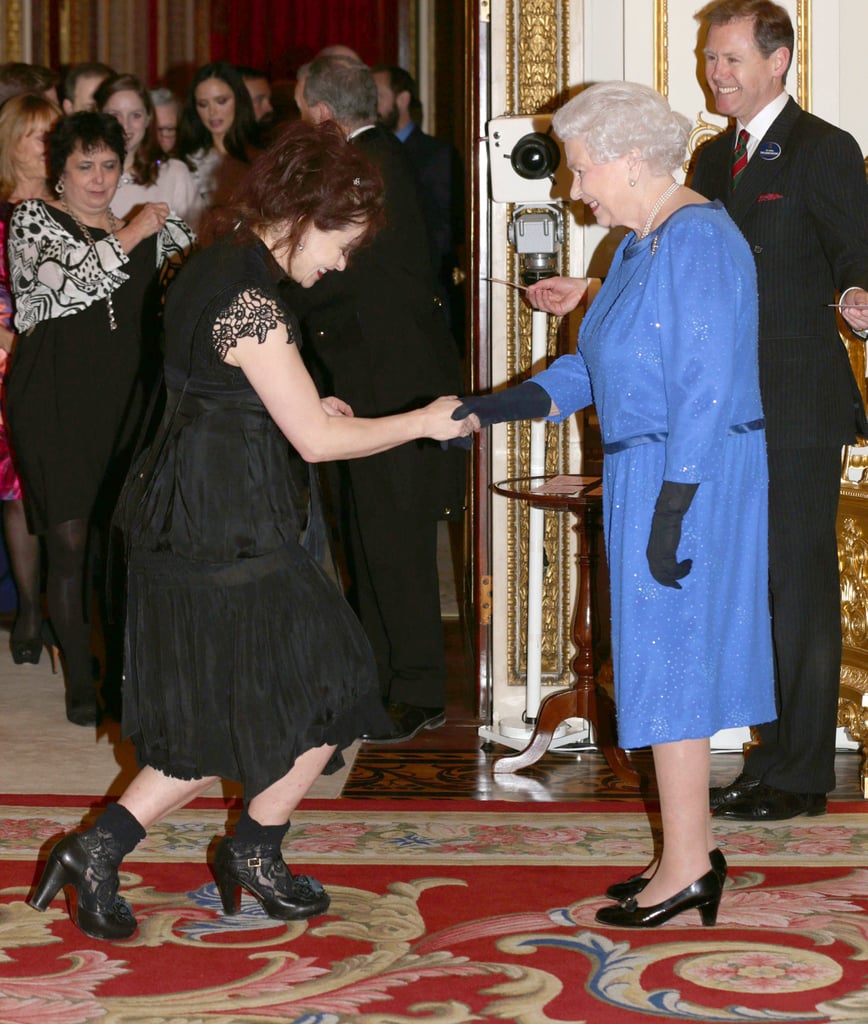 Queen Elizabeth II and Helena Bonham Carter