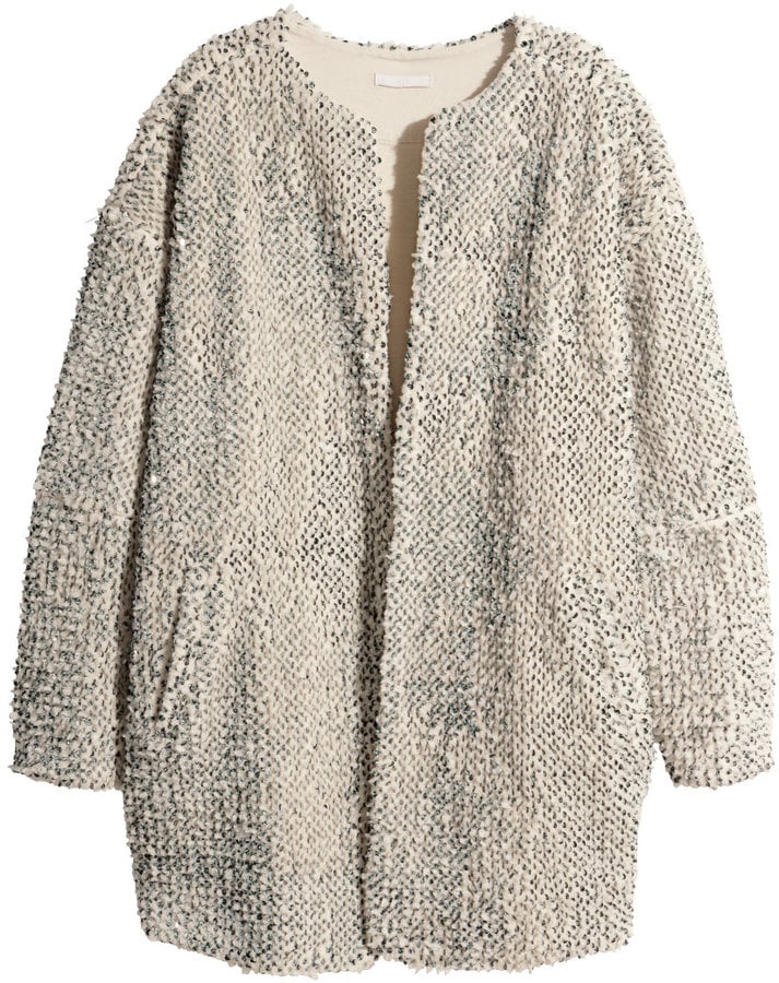 H&M Pile Jacket With Sequins