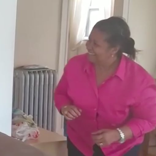 Video of Grown Man Collapsing in Tears After Seeing Mom