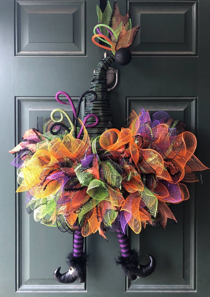 Halloween Witch Hat Wreath