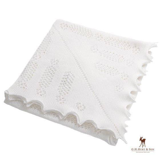 G.H. Hurt & Son Nottingham Lace Knitted Baby Shawl