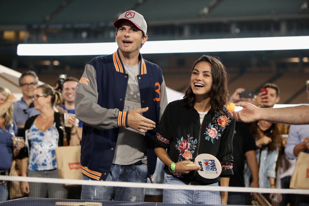 Ashton Kutcher and Mila Kunis at Ping Pong 4 Purpose 2018