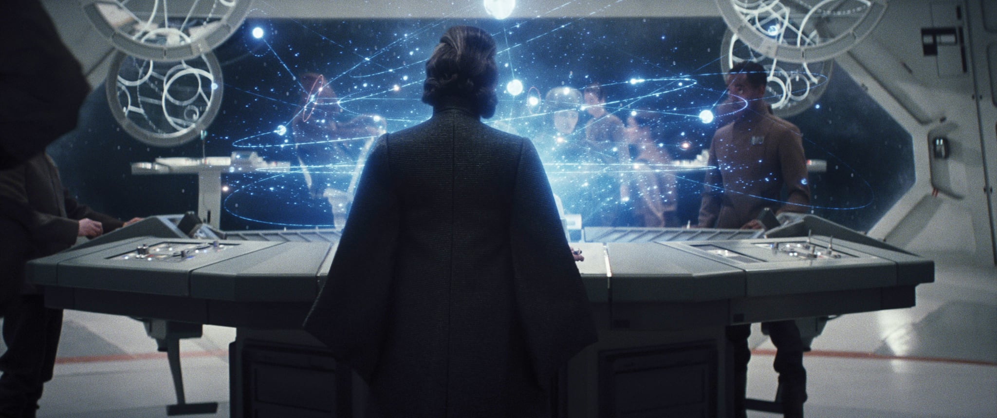 STAR WARS: THE LAST JEDI, (aka STAR WARS: EPISODE VIII - THE LAST JEDI), Carrie Fisher (front), 2017.  Walt Disney Studios Motion Pictures/Lucasfilm Ltd./courtesy Everett Collection