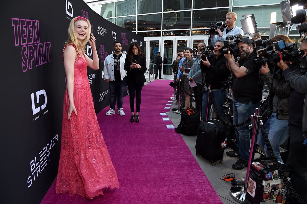 Dakota and Elle Fanning at Teen Spirit Premiere April 2019