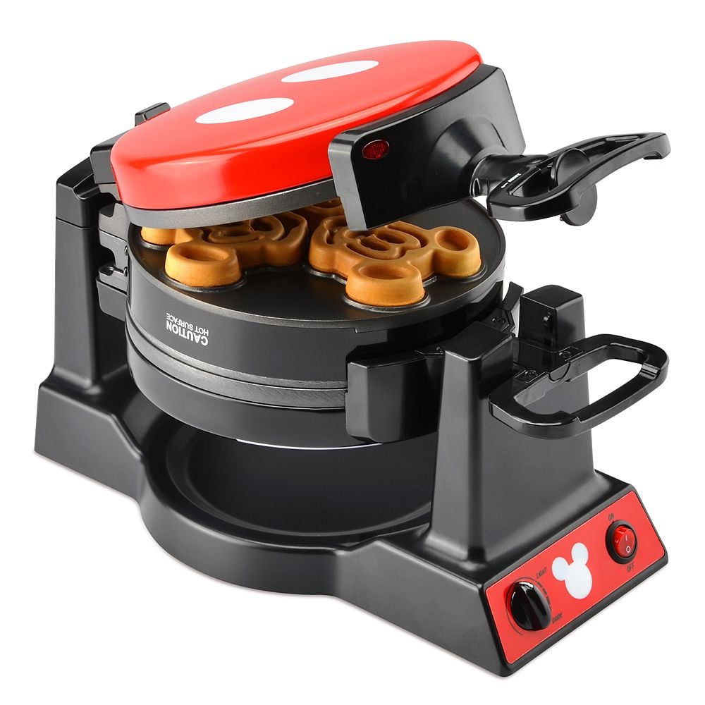 For a Magical Brunch: Mickey Mouse 90th Anniversary Double Flip Waffle Maker