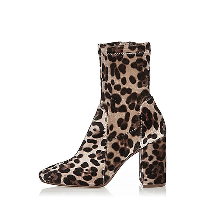 river island leopard boots