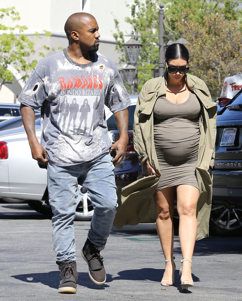 Kim Kardashian and Kanye West Out in LA October 2015