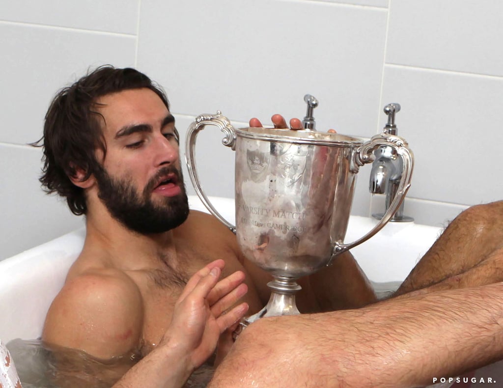 Sometimes you need to take a bath with your team's trophy.