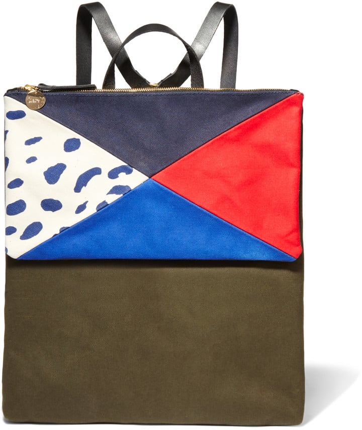 Clare Vivier Agnes Patchwork Canvas Backpack