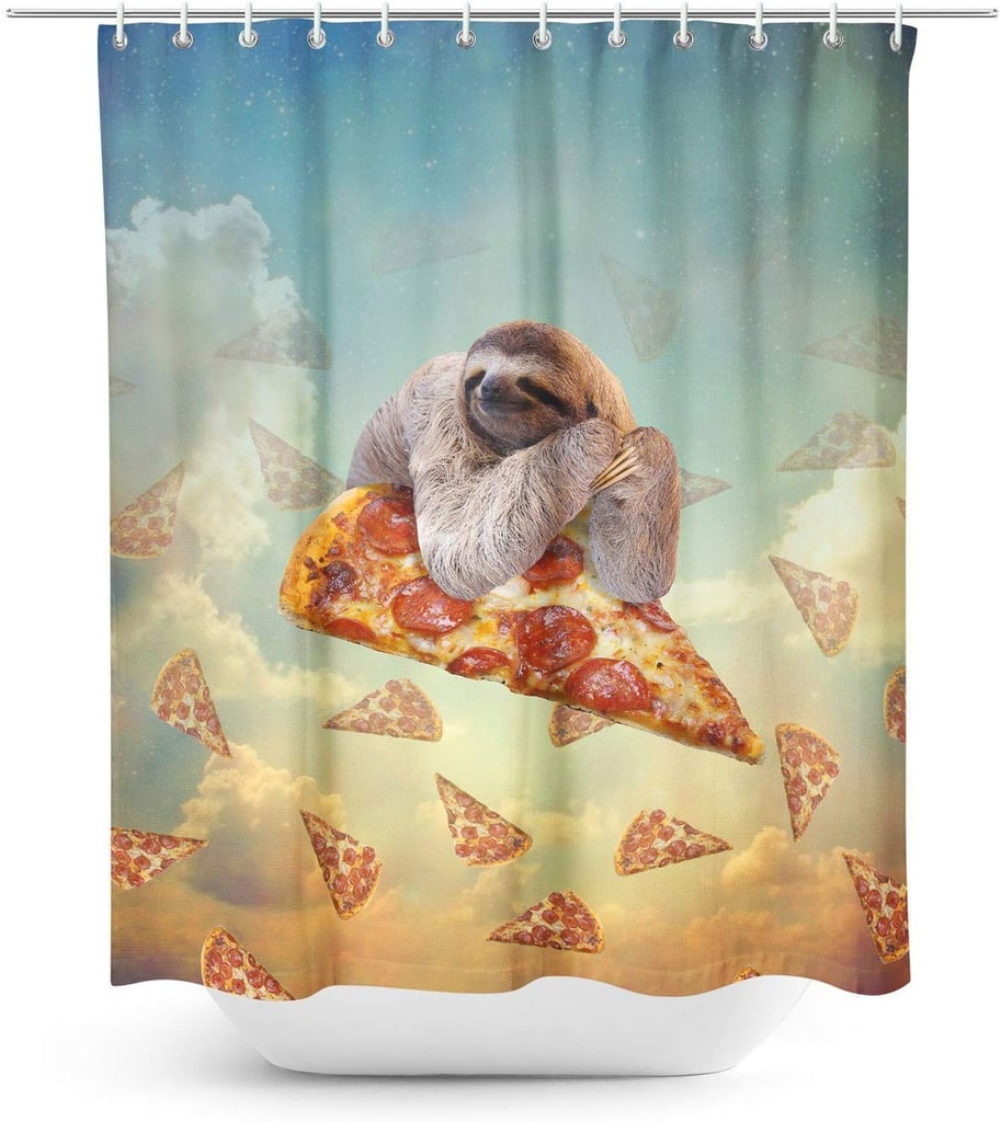 Sloth Pizza Shower Curtain