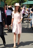 Pippa Middleton Styled Her Blush Dress With a Cool Fedora Hat You Never Saw Coming