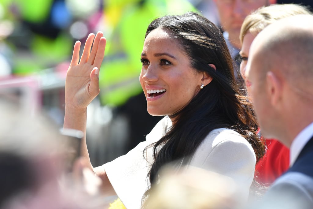 Meghan Markle Wearing Queen Elizabeth II Earrings June 2018