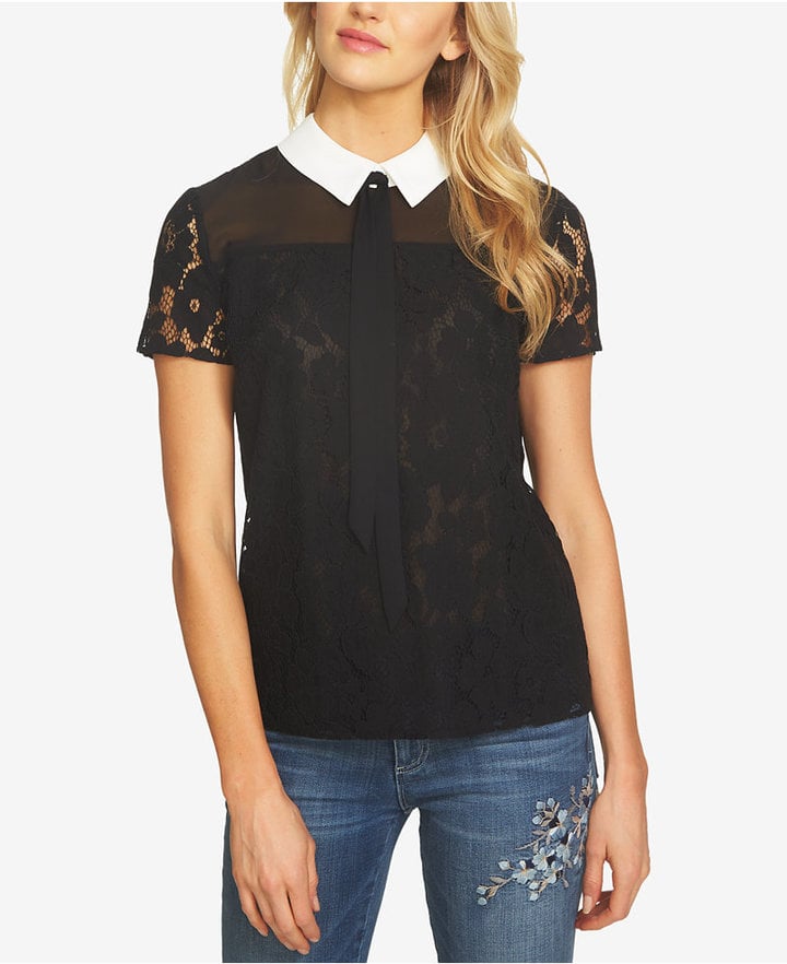 CeCe Collared Lace Blouse