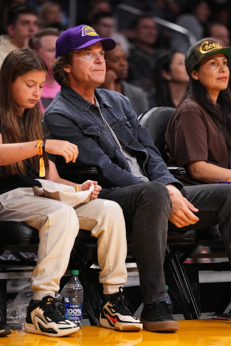 Jason Bateman and Daughter Maple at the Lakers vs. Nuggets Game