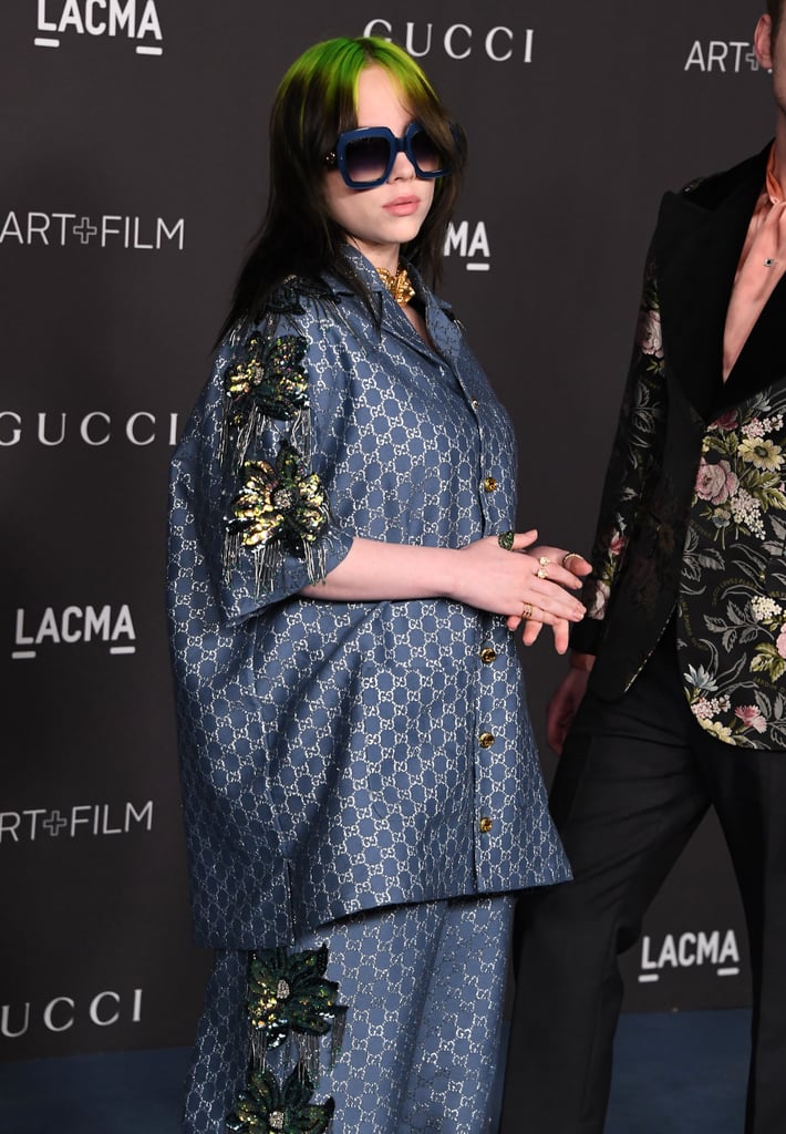 Billie Eilish Wore Silk Gucci Pajamas on the Red Carpet