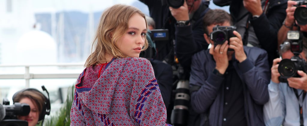 Lily-Rose Depp Wearing a Chanel Set at Cannes 2016