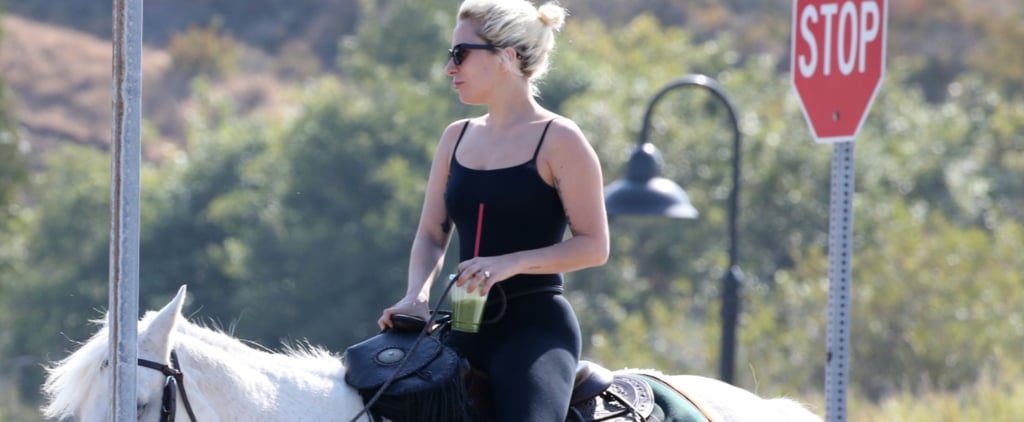 Lady Gaga Riding Her Horse in Malibu May 2016