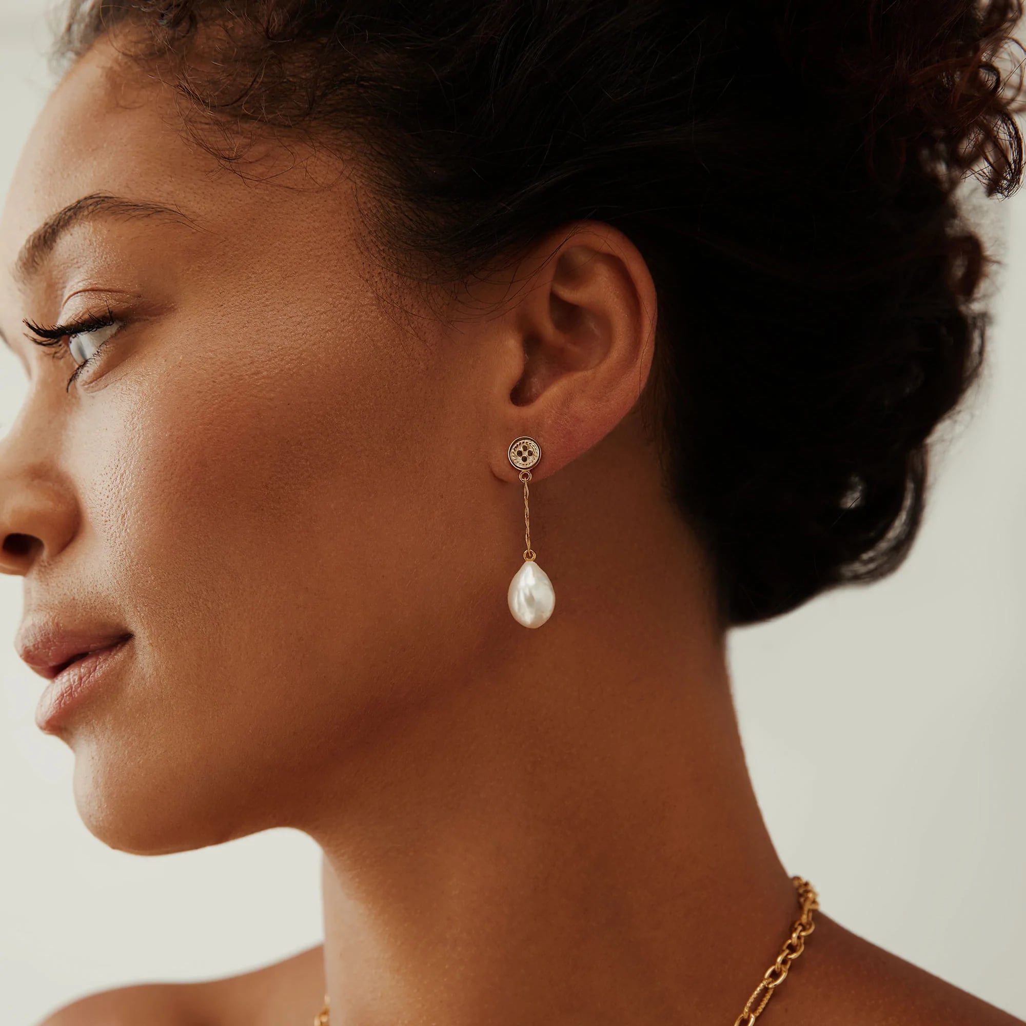 Buy Golden Clover Dangle Earrings for Women Online in India