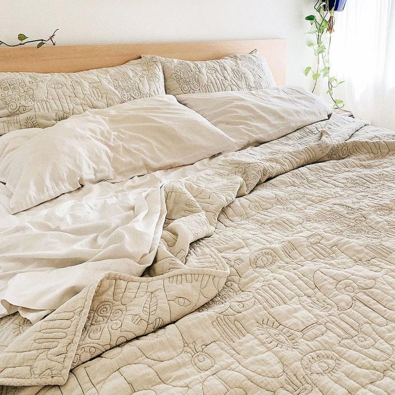 Jungalow Natural Hamsa Quilt Set by Justina Blakeney